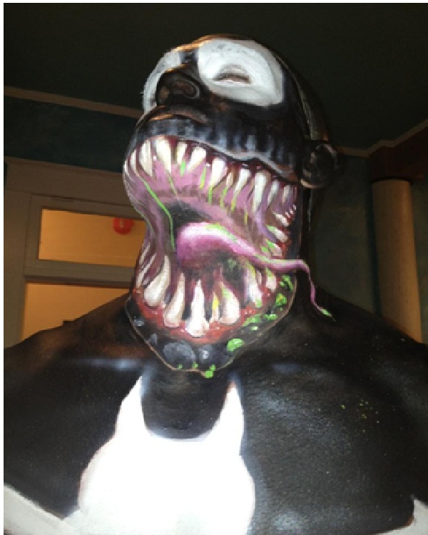 Venom-Best Halloween Body Paintings