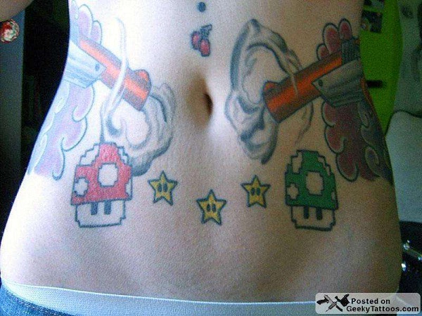 Nintendo Guns-Sexiest Video Game Tattoos