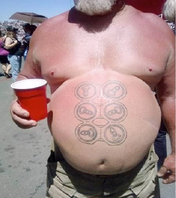 Beer Belly-Worst Fake Six Pack Fails
