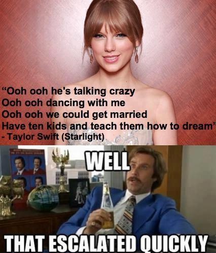 She will never manage this-Best Taylor Swift Memes
