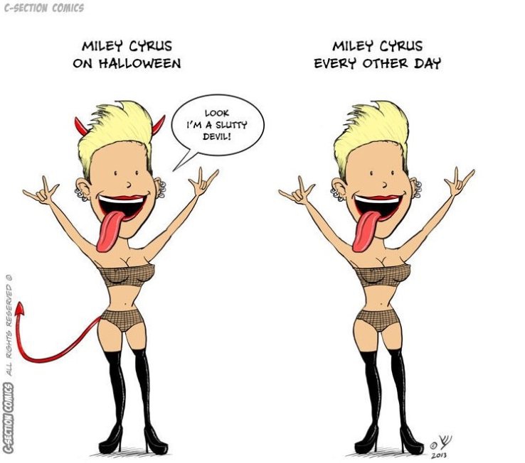 Little Devil-12 Best Miley Cyrus Memes That Will Make You Feel Bad For Laughing
