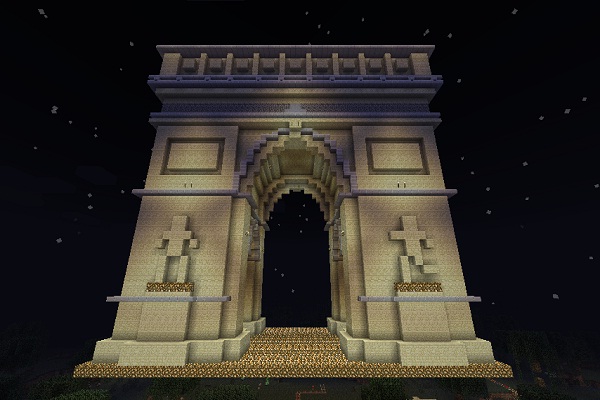Arc de Triomphe-Cool Things To Make In Minecraft