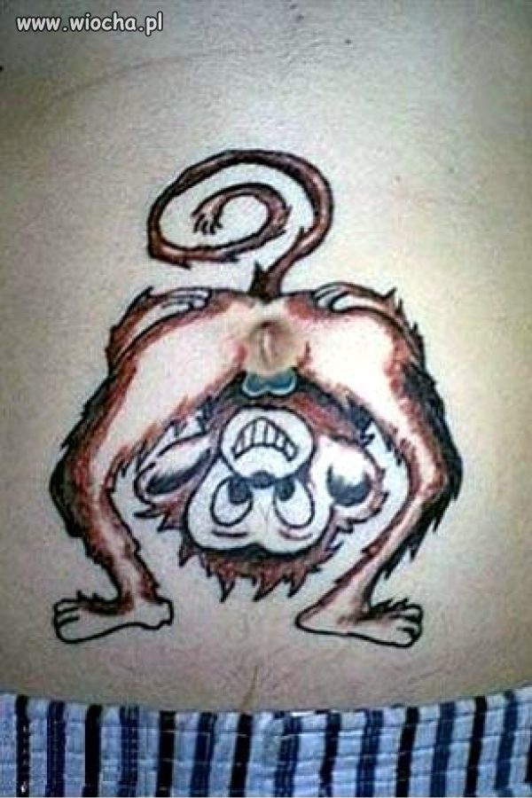Monkey butt-Creative Tattoos