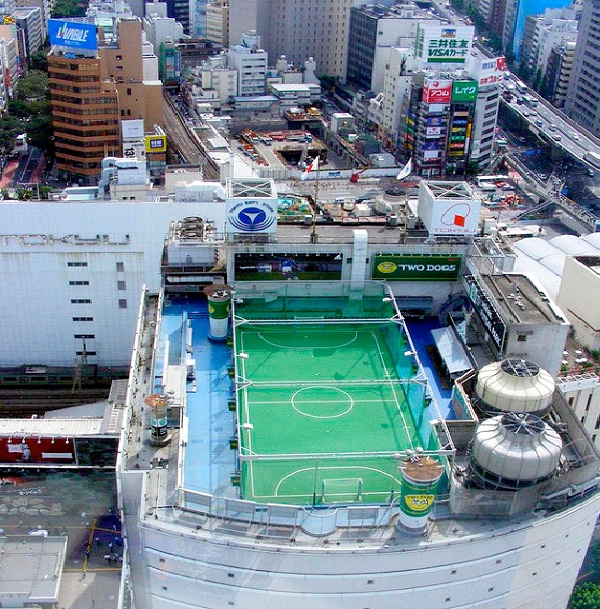 Futsal Park - Shibuya Station, Japan-Amazing Rooftop Structures