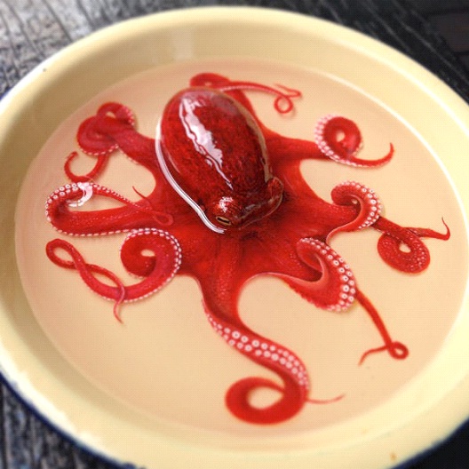 Octopus-Bizarre 3D Paintings By Keng Lye
