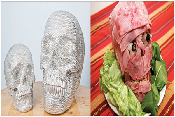 Skull Meat Head-15 Scary Halloween Dishes That Will Scare The Life Out Of Your Guests