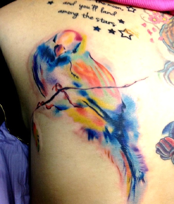Feathers-Amazing Watercolor Painting Tattoos