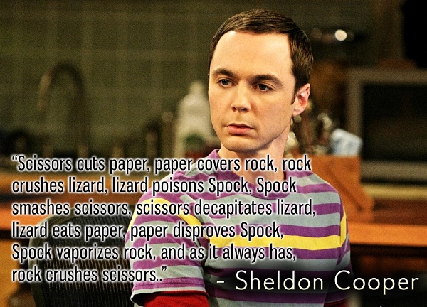 Game destroyed-Best Sheldon Cooper Quotes
