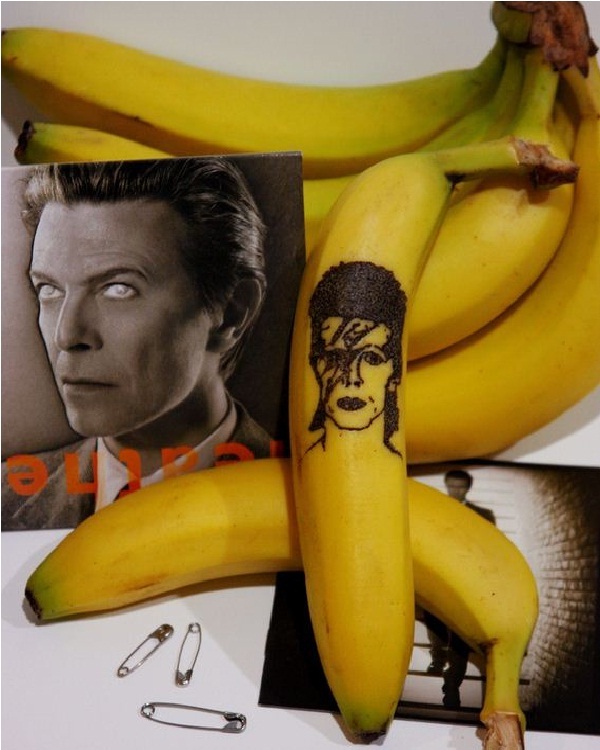 David Bowie-15 Amazing Banana Art You Will Ever See