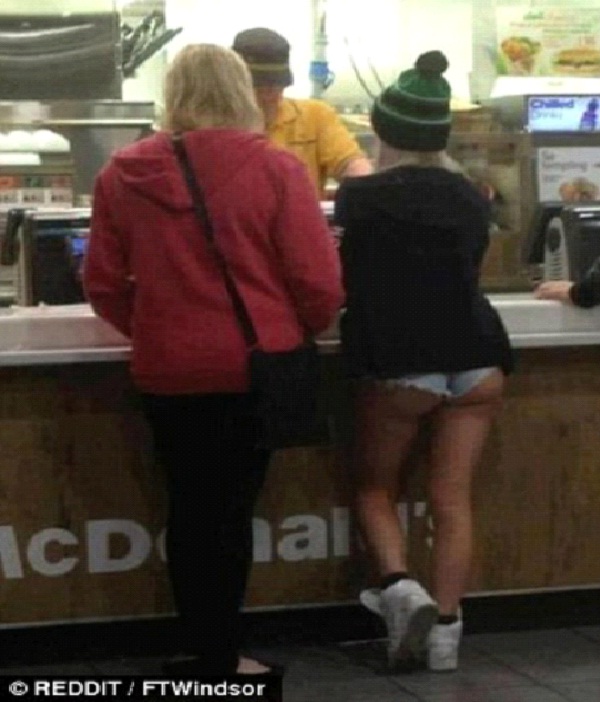 Cheeky-Strange People At McDonalds