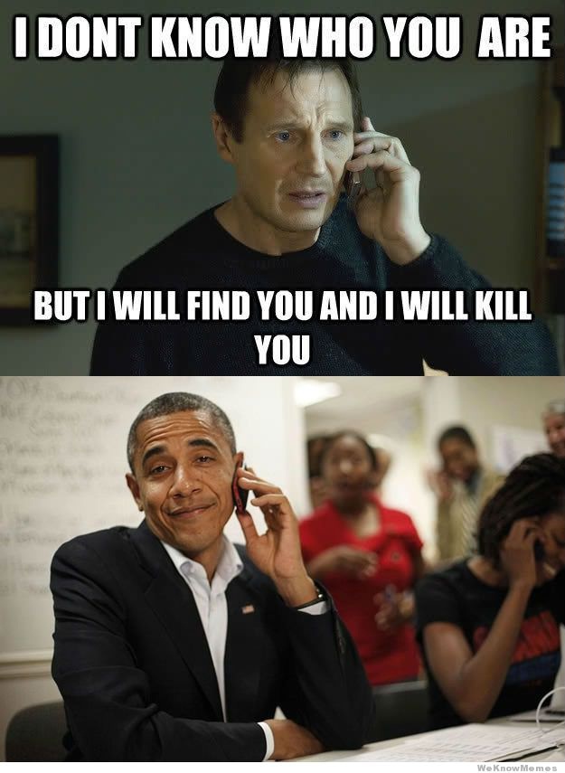 Obama isn't bothered-Best Of Liam Neeson