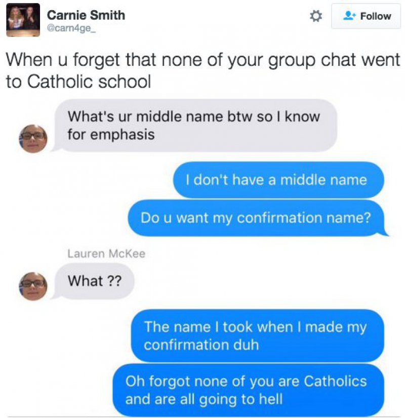 When You are the Only Catholic Person in Your Group -15 Tweets Only Catholics Will Understand