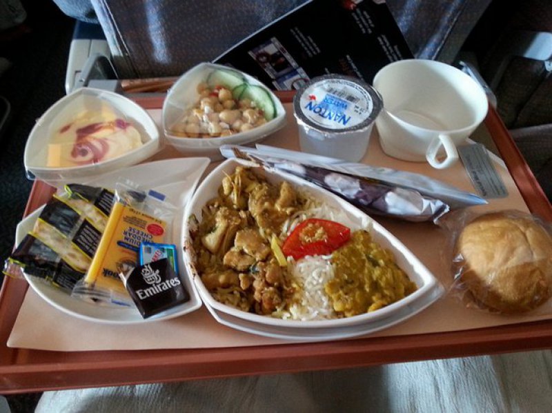 Emirates Airlines-15 Airlines And The Food Served In The Economy Vs. Business Class