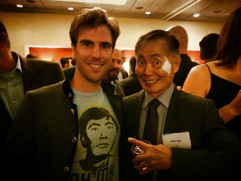 George Takei With His Fan-15 People Who Had The Perfect Shirt For The Moment