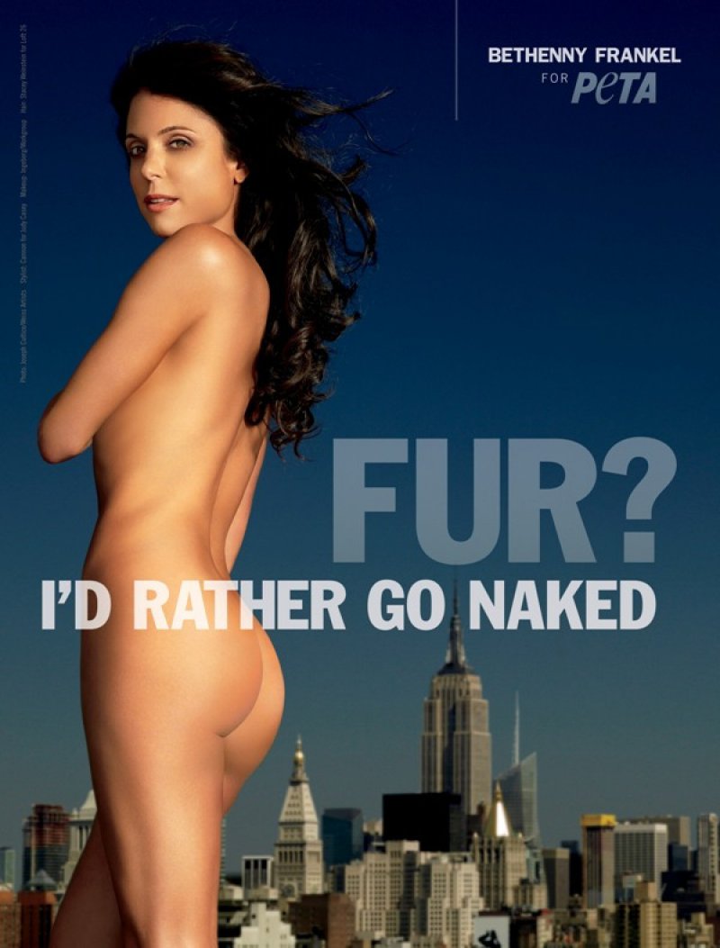 Bethenny Frankel - "I'd Rather Go naked"-15 Celebrities Who Have Stripped For Charity