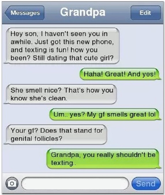 What does Gf Stands for?-15 Hilarious Texts From Grandparents