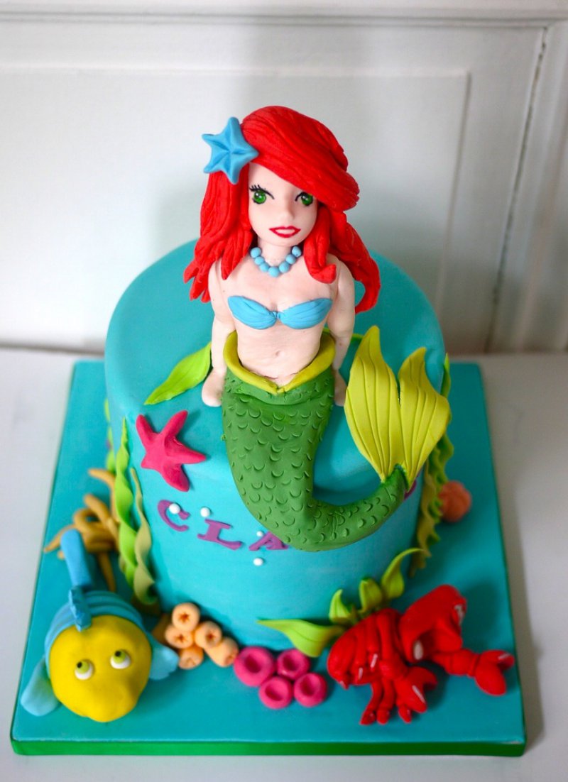 The Little Mermaid (Ariel) Cake-15 Amazing 3D Cartoon Model Cakes Ever
