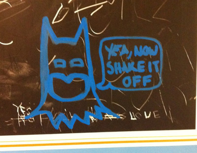 When Batman Asks you Shake that Off-15 Hilarious Toilet Graffiti Images Ever