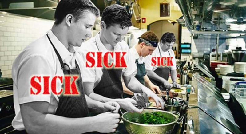 Half of American Fast Food Employees Still Goes to Work Despite Being Sick-15 Chain Restaurant Secrets That Will Make You Never Visit One