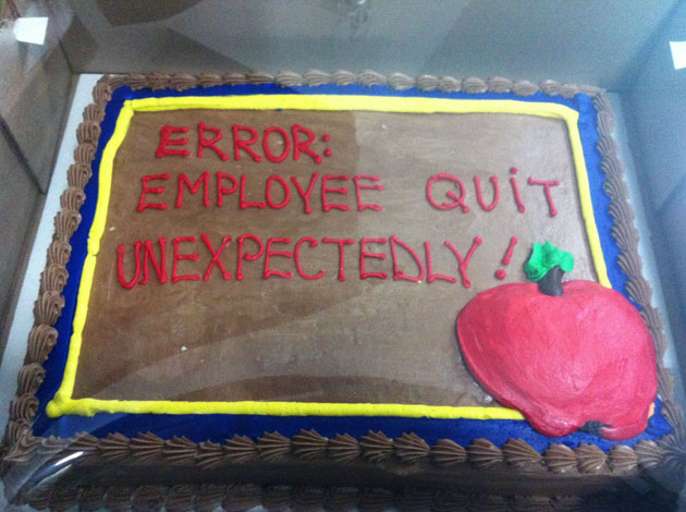 Gifted This Cake to HR Manager-15 People Who Quit Their Job In Style