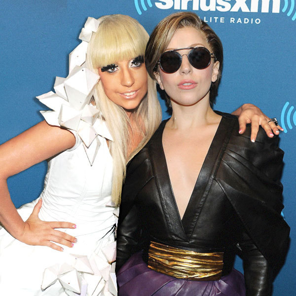 Lady Gaga-15 Celebrities Posing With Younger Versions Of Themselves