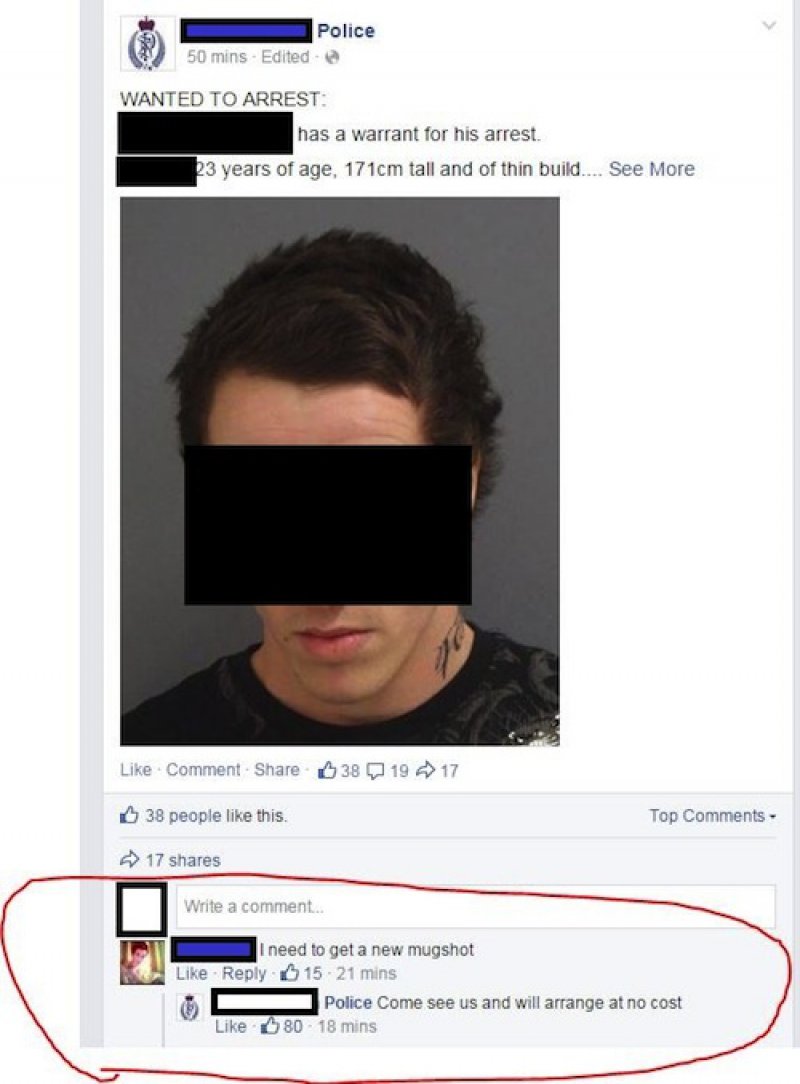 This Badass Criminal Who Wants A Better Mugshot-15 Hysterical Facebook Photo Comments Ever