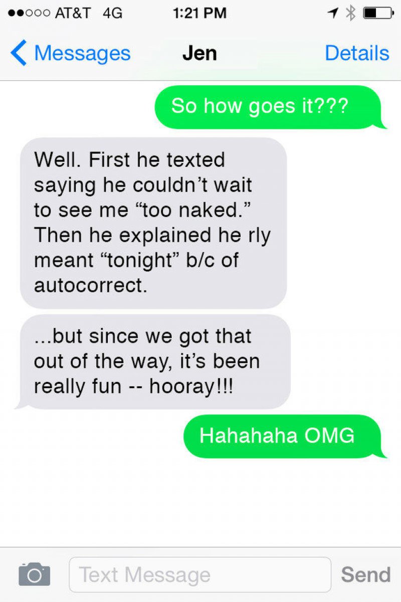 Blame it all on autocorrect, eh?-15 Desperate Dating Texts That Are Sure To Make You Laugh