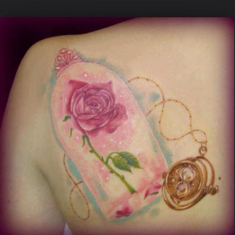 Beauty And The Beast Rose Hand Tattoo Beauty And The Beast Tattoo