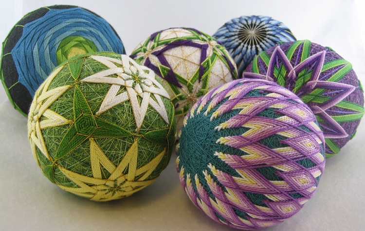 New Year Gifts-Creative Embroidered Temari Spheres By A 92-Year-Old Grandmother