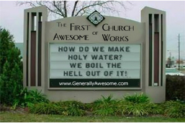 The First Church of Awesome Works-Bizarre Church Names
