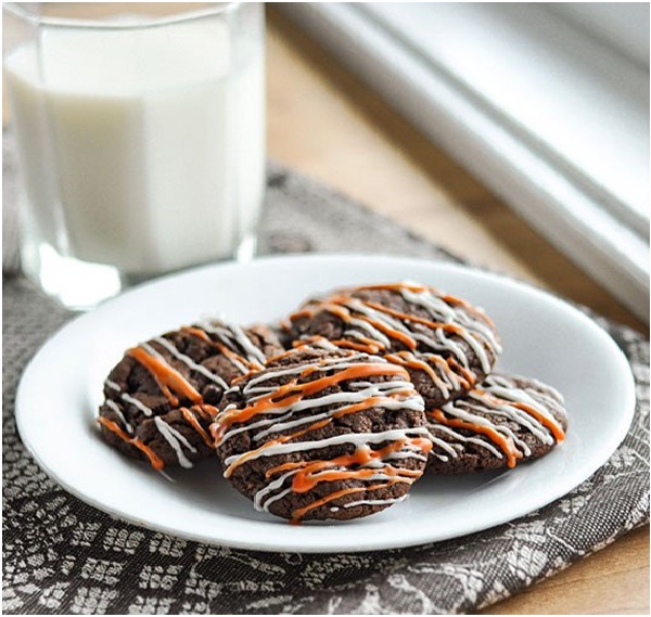 Two-Bite Nutella Chocolate Cookies-Delicious Halloween Recipes