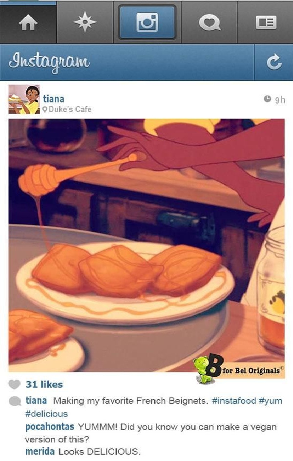 Mmmm Baking-If Disney Princesses Had Instagram