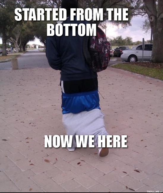 Dropping Lower-Funniest "Started From The Bottom" Memes