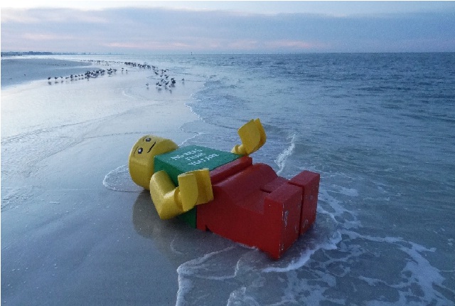 Giant Lego Man-Bizarre Things That Washed Up On Beaches