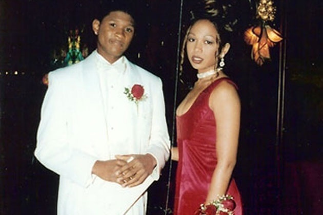 Usher Prom Date Photo-15 Rare Unseen Celebrity Prom Photos