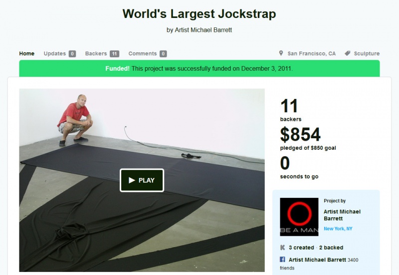 Largest Jock Strap-7 Bizarre Kickstarter Campaigns You Could Fund