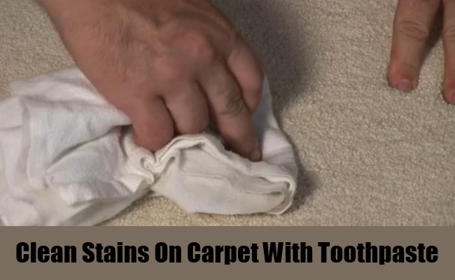 A Carpet Stain Remover-15 Unusual Uses For Toothpaste