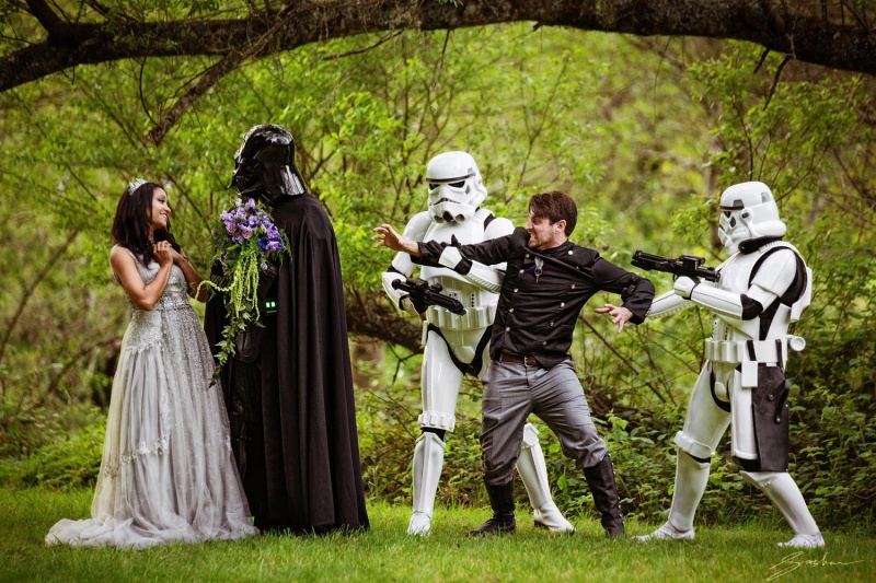 This Star Wars Themed Wedding-15 Most Bizarre Themed Weddings Ever