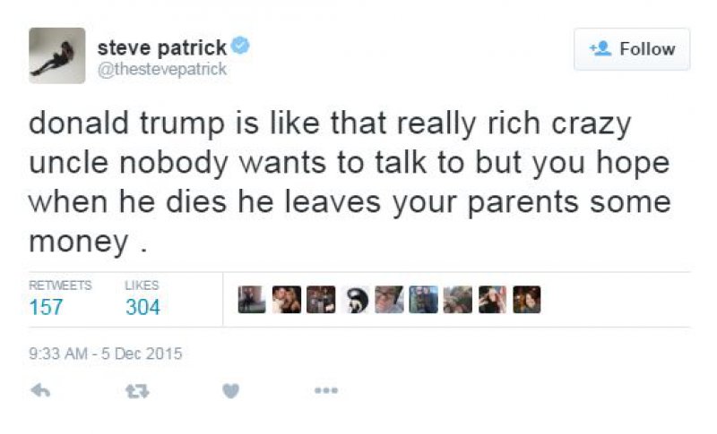He is that rich uncle-15 Hilarious Tweets About Donald Trump Sure To Make You Laugh