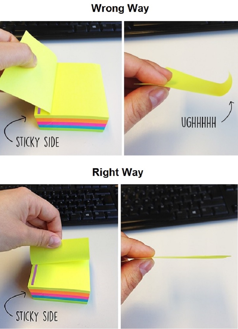 Using Post-Its Wrong Way-15 Things You've Been Doing Wrong Your Entire Life