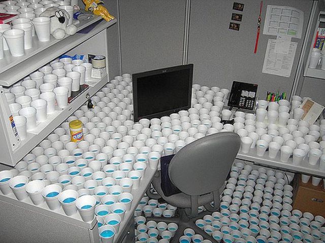 Cups-Best Office Pranks