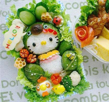 Aww Miss Kitty-Most Creative And Tasty Bento Box Art