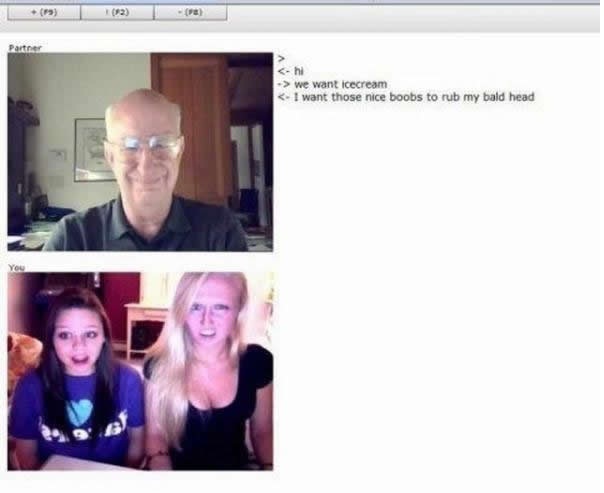 That is just creepy-24 Hilarious Chatroulette Chats That Will Make You Laugh Out Loud