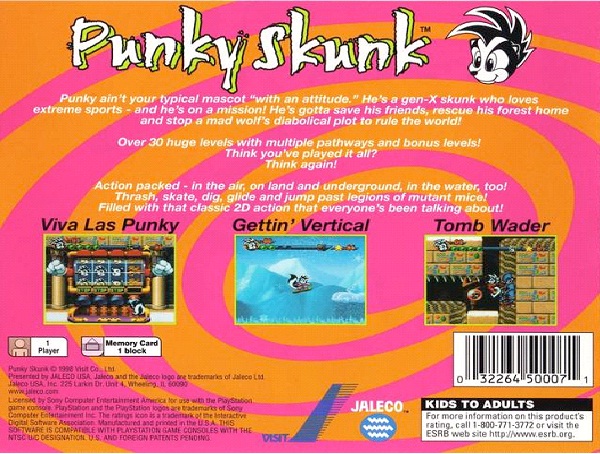 Punky Skunk-Worst Video Game Names Ever