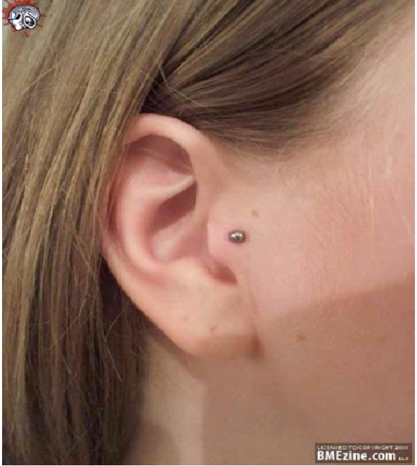 Tragus Piercing-Types Of Ear Piercings