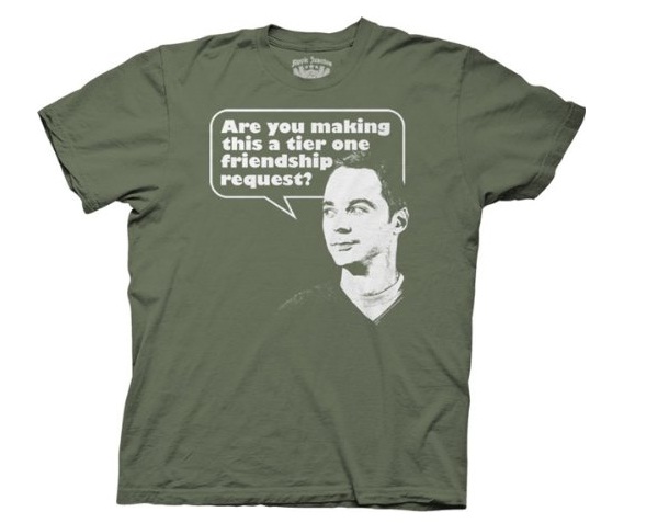 Friendship-Best Sheldon Cooper T-shirts