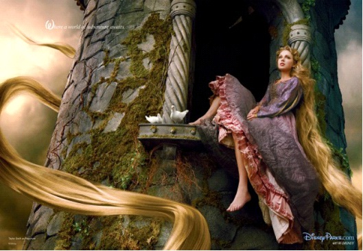 Taylor Swift As Rapunzel-Celebs In Disney Inspired Photos