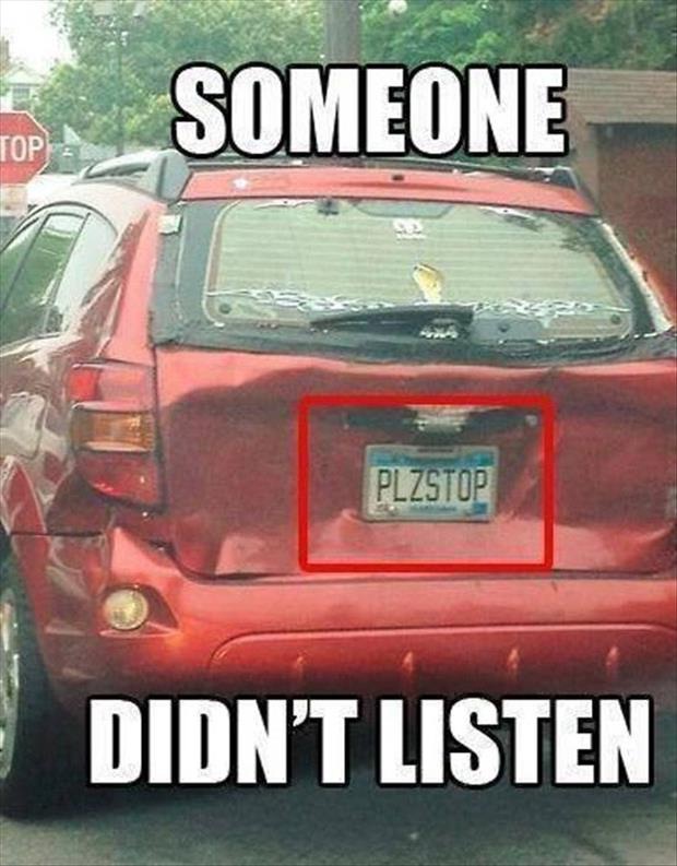 Uh Oh!-Hilarious License Plate Fails