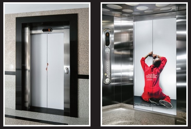 Trapped!!-Creative Elevator Ads