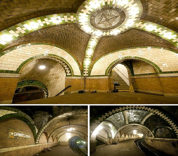 City Hall Subway Station - New York City-Amazing Abandoned Mega Structures